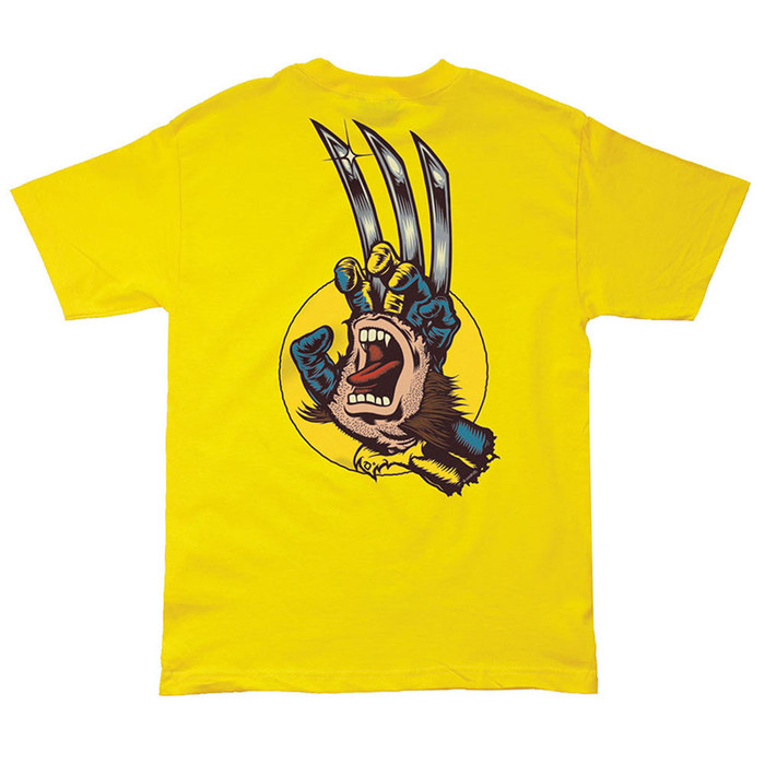 Santa Cruz Marvel Wolverine Hand Regular S/S Mens T-Shirt - Yellow