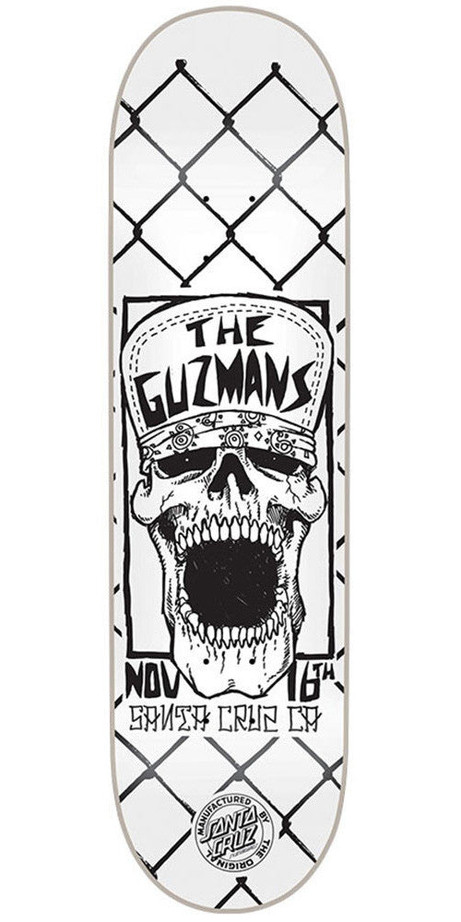 Santa Cruz Guzman Concert Skateboard Deck - White - 31.9in x 8.2in