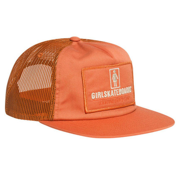 Girl Stations Trucker Snapback Men's Hat - Burnt Orange