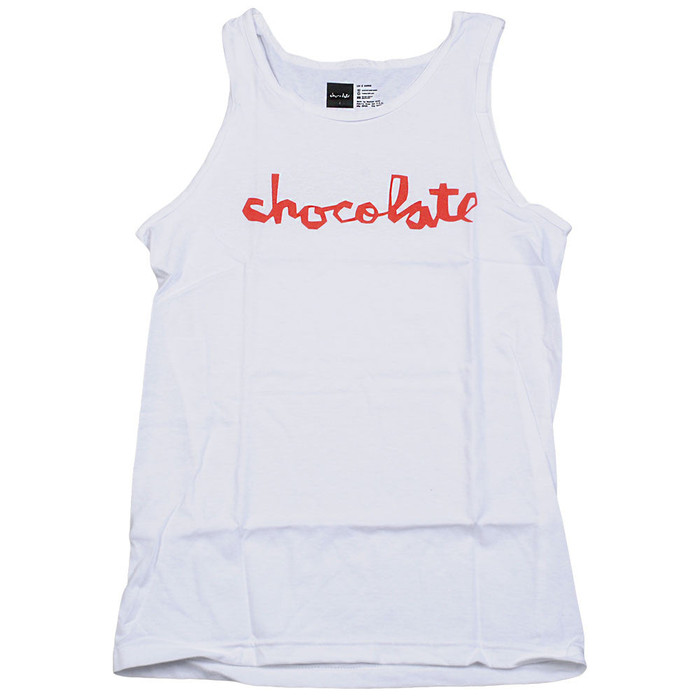 Chocolate Chunk Men's Tank Top - White