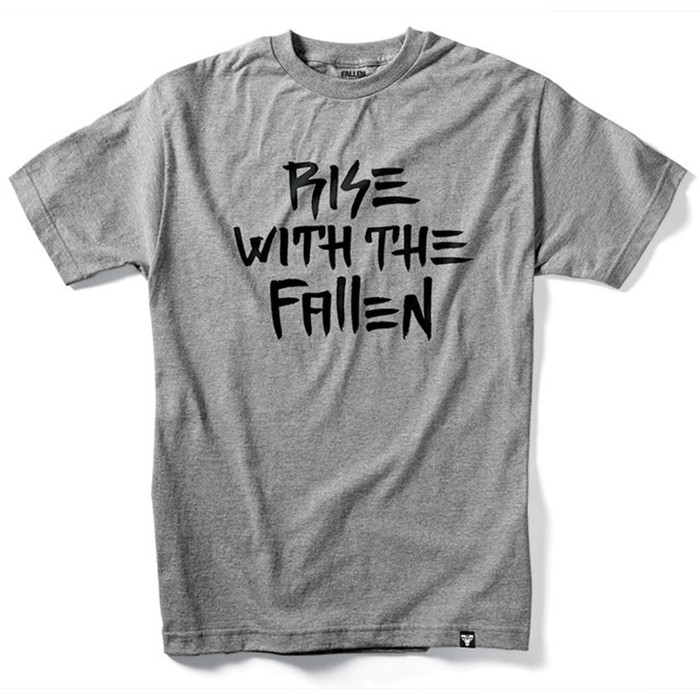 Fallen Rise With The Fallen S/S Men's T-Shirt - Heather Grey