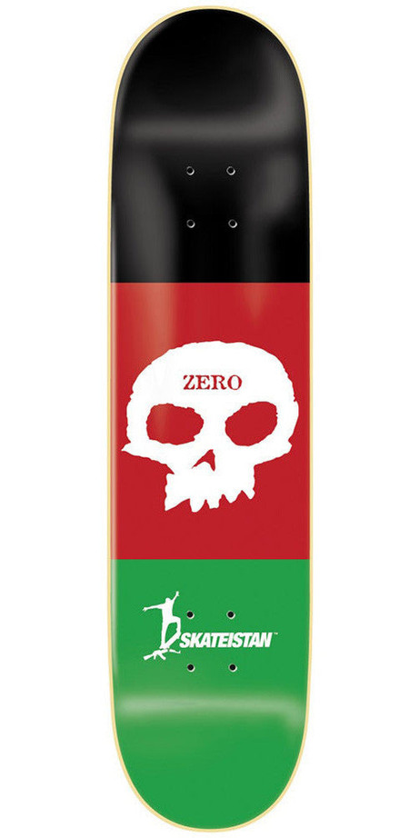 Zero Skateistan Single Skull R7 Skateboard Deck - Multi - 8.375in