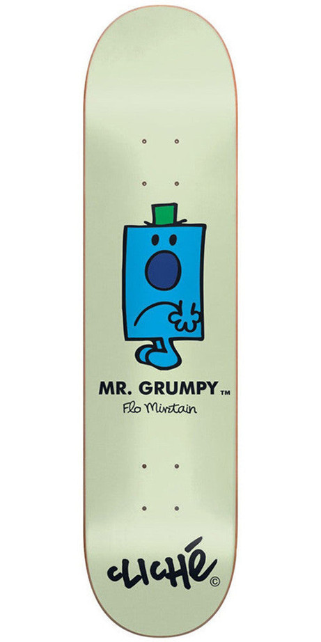 Cliche Flo Mirtain Mr. Men R7 Skateboard Deck - Green - 8.25in