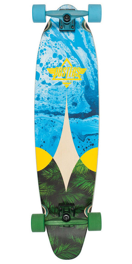 Dusters Bio Longboard Complete Skateboard - Blue/Yellow - 38.0in