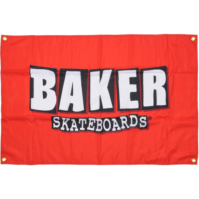 Baker Brand Logo Flag Skate Banner - 2x3