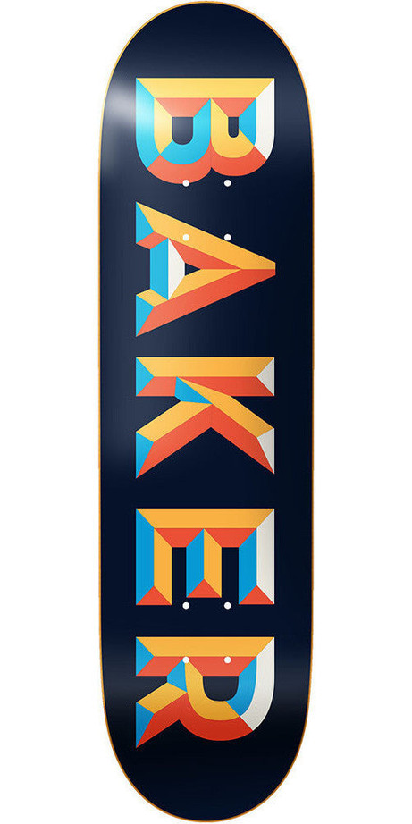 Baker Bricks Skateboard Deck - Blue/Orange - 8.125in