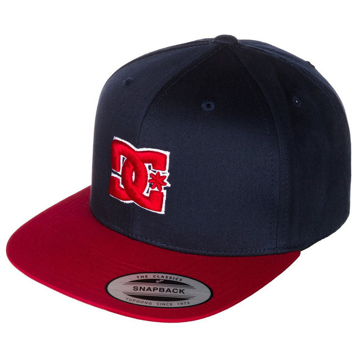 DC Snappy Snapback Men's Hat - Blue/Blue/Red XBBR