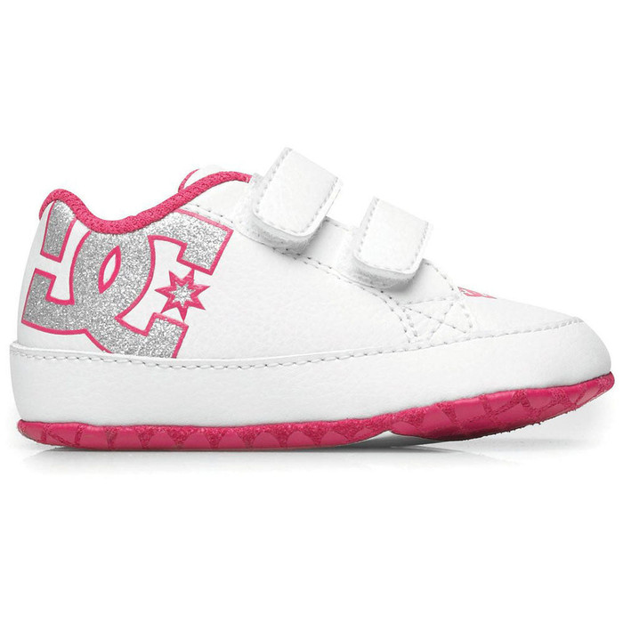DC Court Graffik Baby's Skateboard Shoes - White/Pink WPN