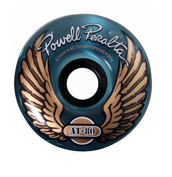 Powell Peralta AT-80 - Clear Blue - 65mm 80a - Skateboard Wheels (Set of 4)