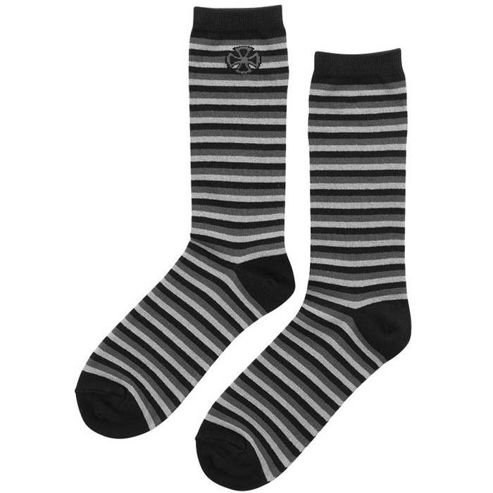 Independent Vertigo Crew Men's Socks - Black/Grey (1 Pair)