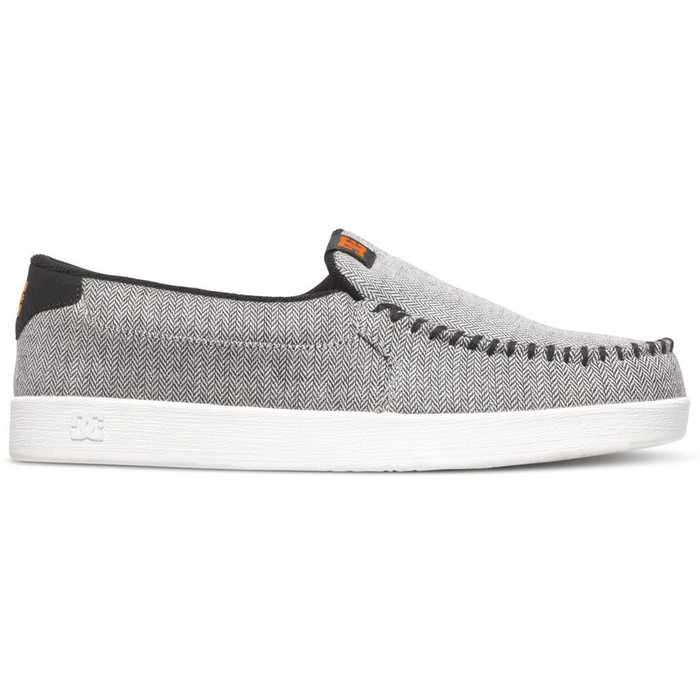 DC Villain TX SE Slip-On Men's Skateboard Shoes - Grey/Black/Orange XSKN