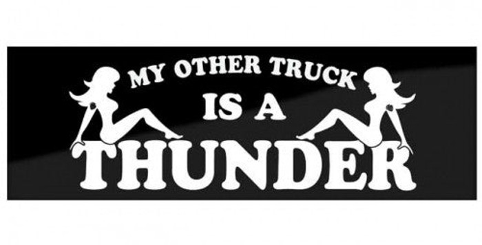 Thunder Other Truck Bumper Sticker - Medium