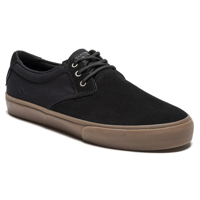 Lakai MJ Men's Skateboard Shoes - Black/Gum Suede