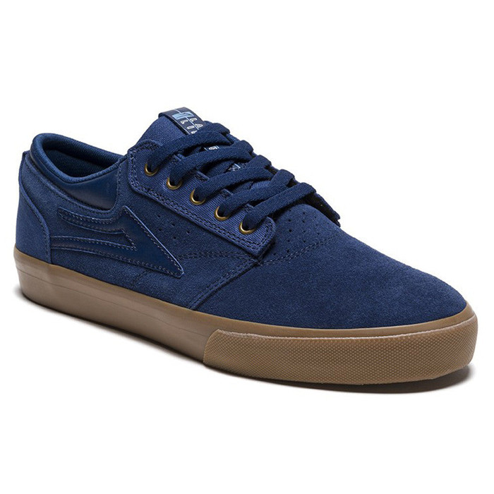 Lakai Griffin Men's Skateboard Shoes - Navy/Gum Suede