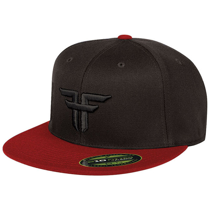 Fallen Trademark 210 Flex Fit Men's Hat - Black/Red/Black