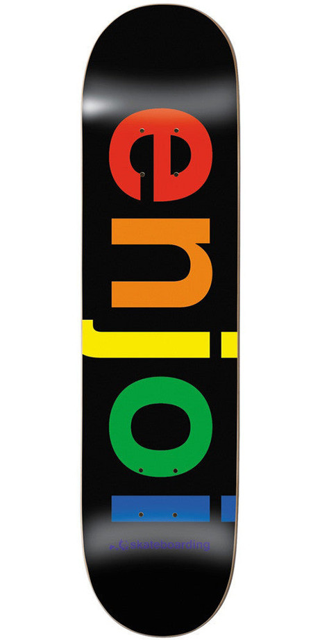 Enjoi Spectrum HYB Skateboard Deck - Black - 8.25in