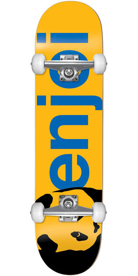 Enjoi Panda Head Large Full Complete Skateboard - Yellow - 8.0in