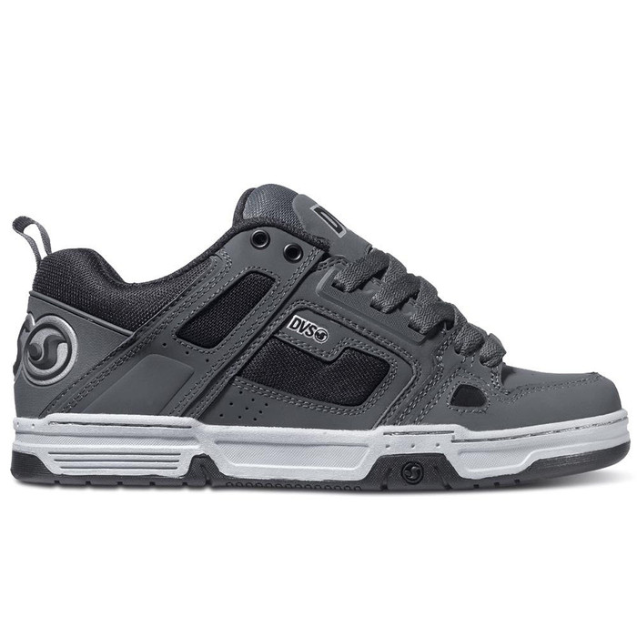 DVS Comanche Skateboard Shoes - Grey/Grey/Black Trubuck 025