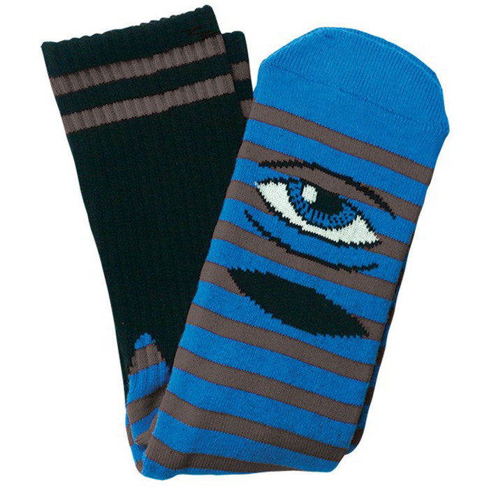 Toy Machine Sect Eye Stripe Men's Socks - Blue/Grey (1 Pair)