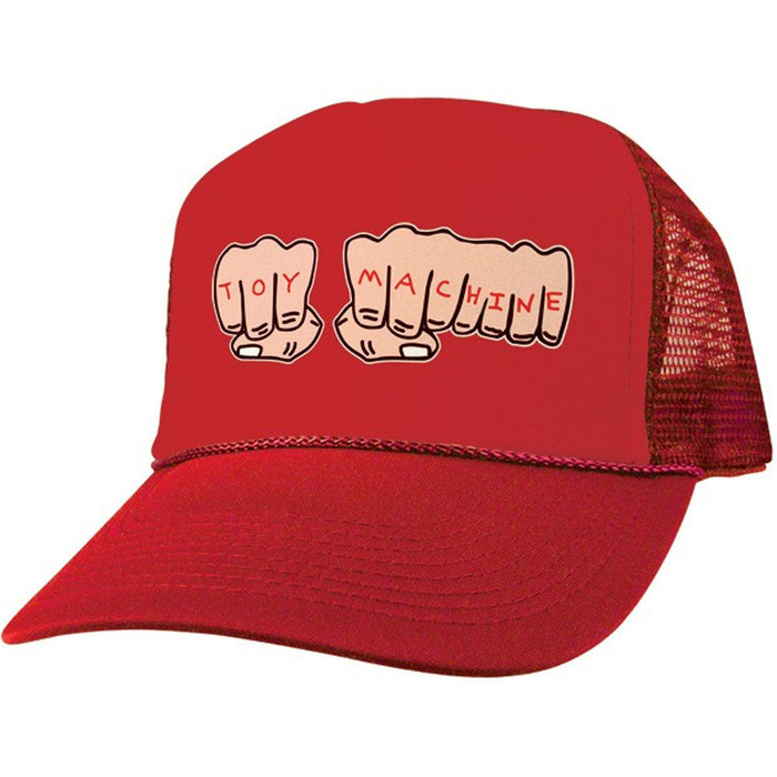 Toy Machine Fists Mesh Adjustable Men's Hat - Red/Red