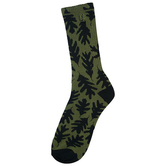 Habitat Leaves Men's Sock - Army/Black (1 Pair)