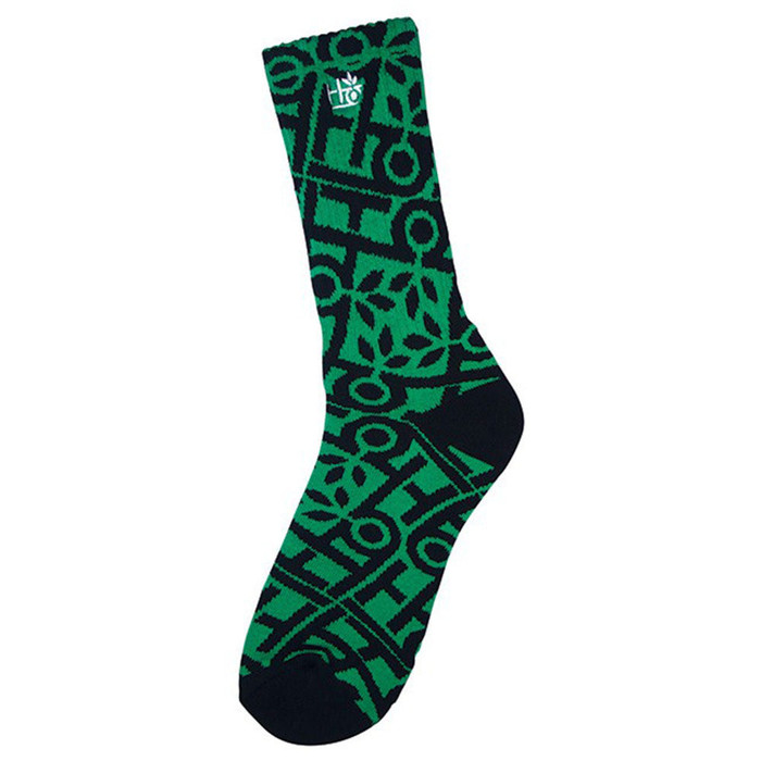 Habitat Pod Pattern Men's Sock - Green/Black (1 Pair)