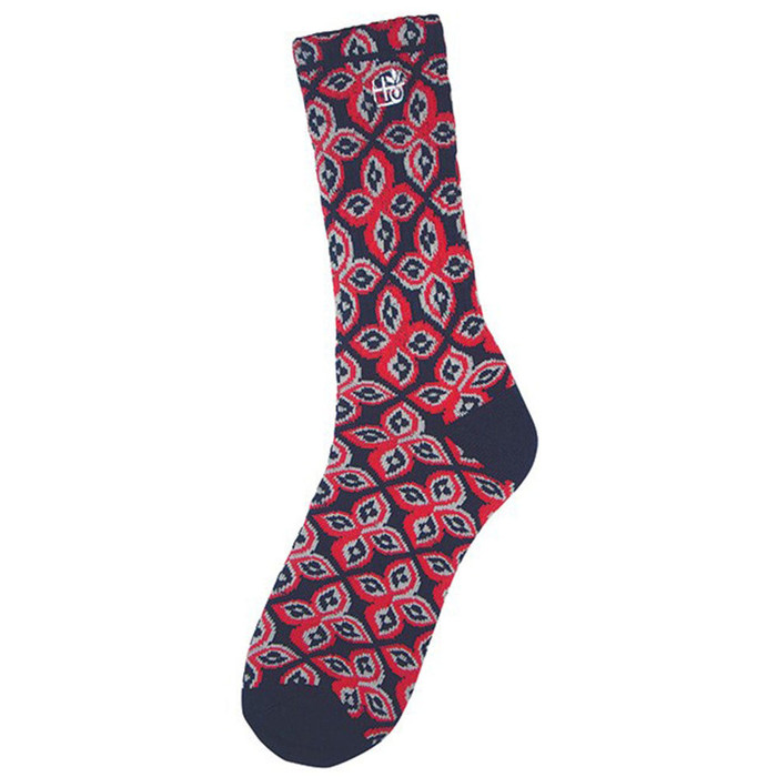 Habitat Tile Men's Sock - Navy/Red (1 Pair)