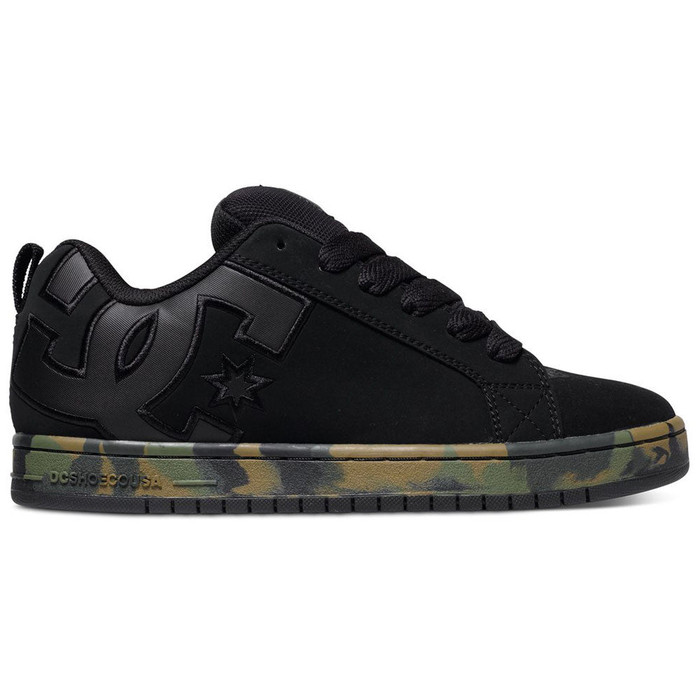 DC Court Graffik SE Men's Skateboard Shoes - Black Camouflage CA2