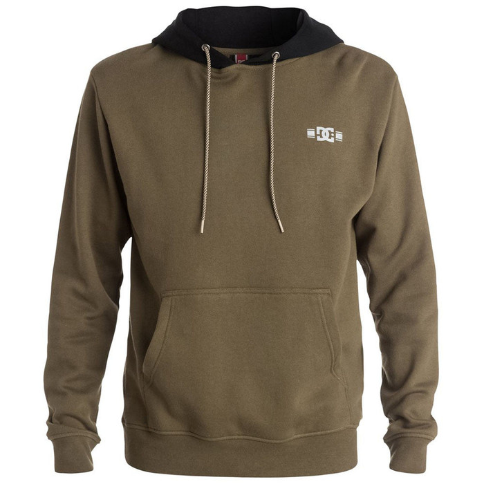 DC RD Trail Hooded Pullover Men's Sweatshirt - Military Olive CQW0