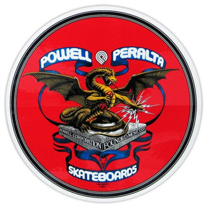 Powell Peralta Banner Dragon Reissue Sticker - 4in - Red