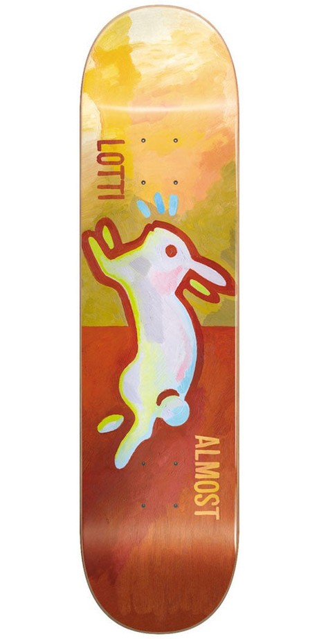 Almost Lotti Rabbit V2 R7 Skateboard Deck - Burnt Orange - 8.25in