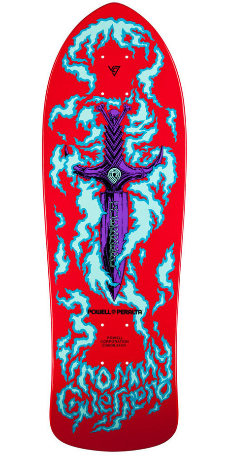 Powell Peralta Bones Brigade Tommy Guerrero 6th Series Reissue Skateboard Deck - Red - 9.75in x 30.4in