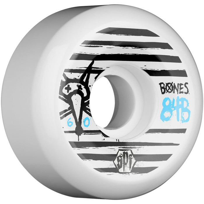 Bones Ripples SPF Skateboard Wheels - White - 60mm (Set of 4)