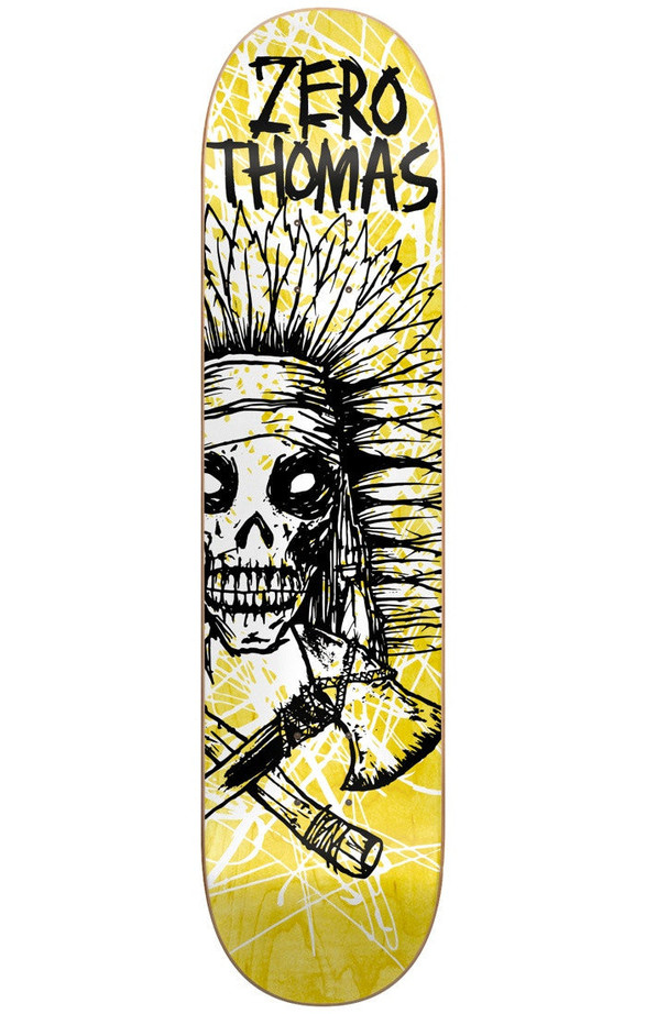 Zero Jamie Thomas Dark Ages Series IL Skateboard Deck - Yellow