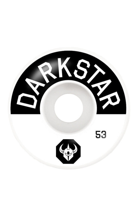 Darkstar Timeworks Skateboard Wheels - Black/White - 53mm (Set of 4)