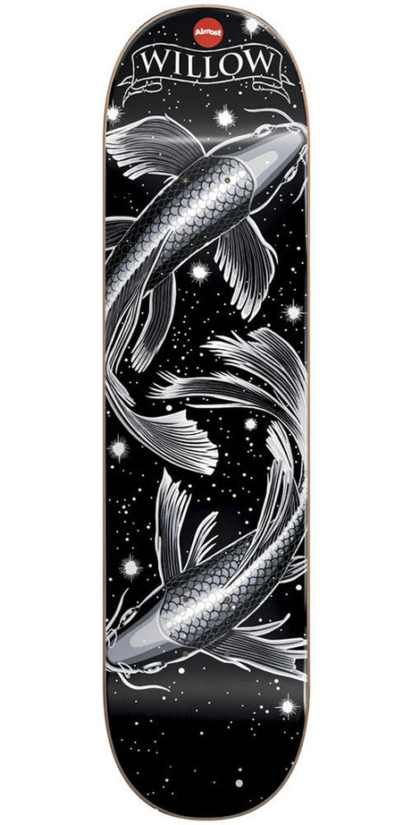 Almost Willow Zodiac R7 Skateboard Deck - Black - 8.125in