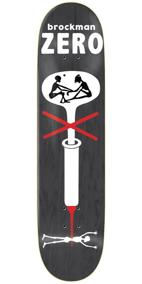 Zero James Brockman Propaganda Series R7 Skateboard Deck - Black - 8.25in