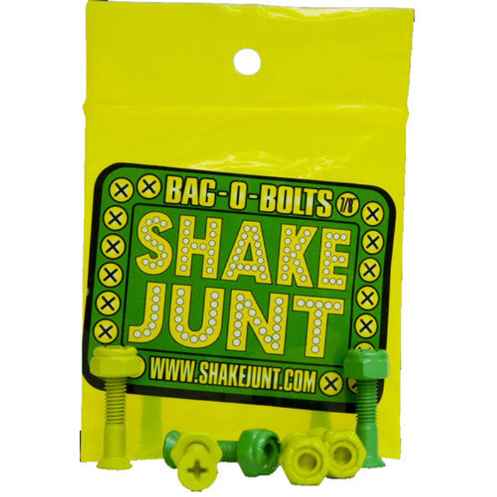 Shake Junt Bag O' Bolts Phillips Skateboard Mounting Hardware - 7/8" - Green/Yellow