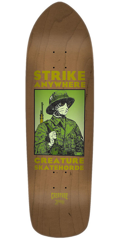 Creature Anza Strike Team Skateboard Deck - Brown - 32.25in x 8.5in