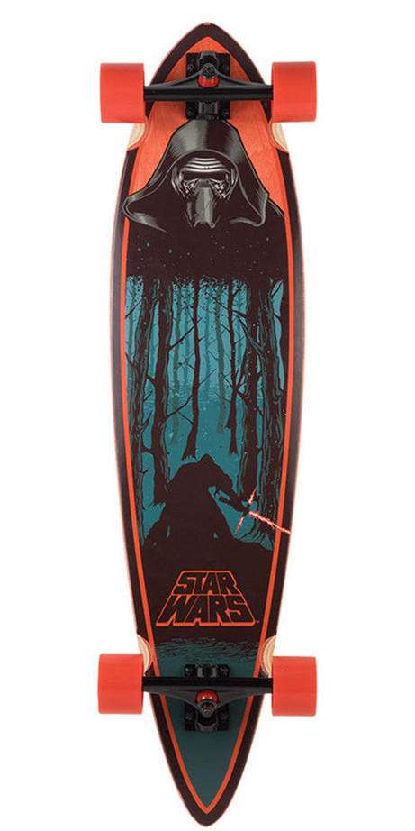 Santa Cruz Star Wars Episode VII Kylo Ren Pintail Cruzer Complete Skateboard - Multi - 9.58in x 39.0in