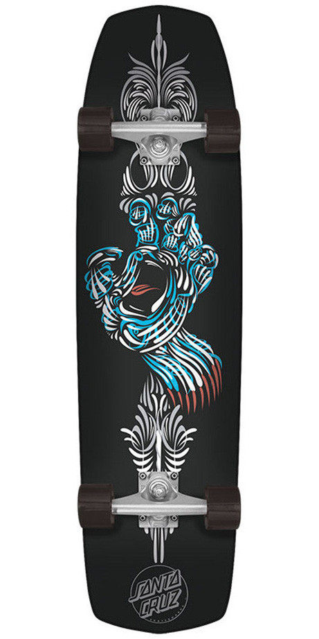 Santa Cruz Pinhand Cruzer Complete Skateboard - Black - 9.25in x 34.83in