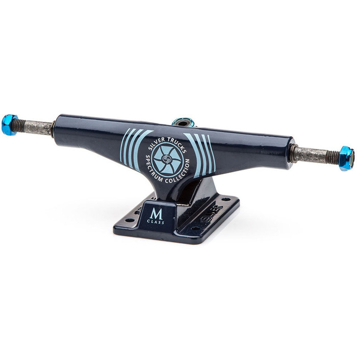 Silver M Class Skateboard Trucks - Spectrum Blue - 8.0in (Set of 2)