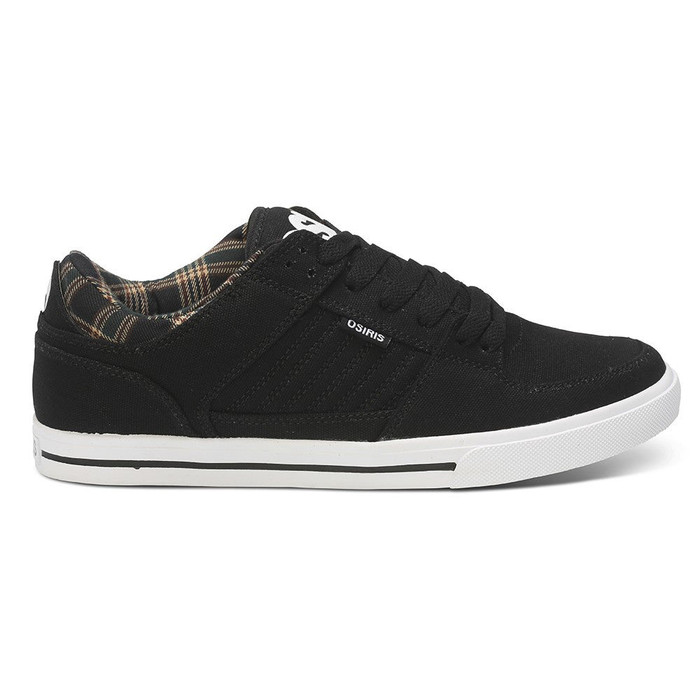 Osiris Protocol Men's Skateboard Shoes - Black/Plaid