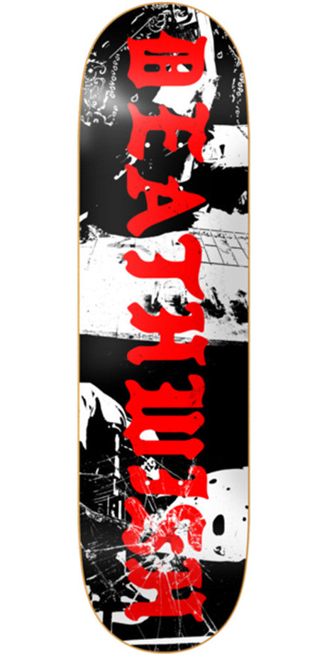 Deathwish Deadly Intent Team Skateboard Deck - 8.25in - Black/White