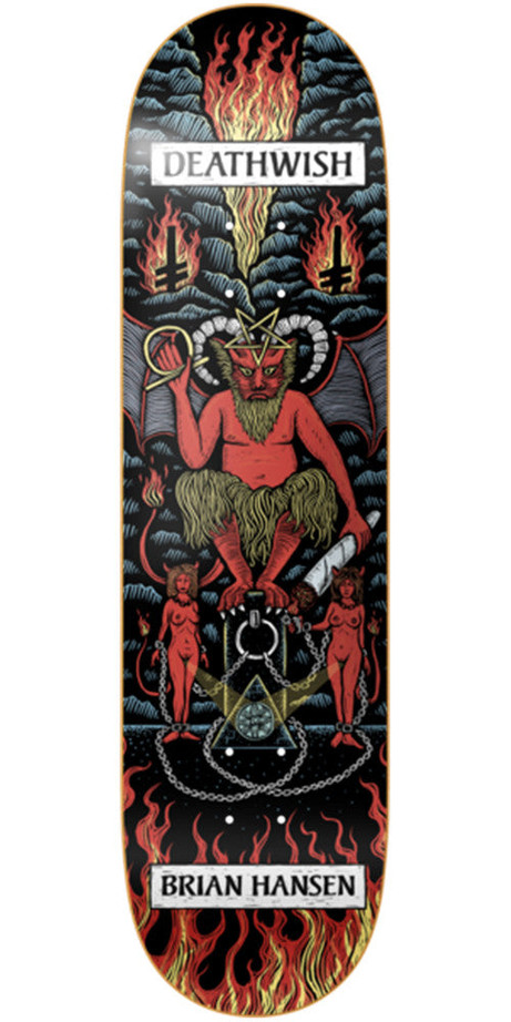 Deathwish Slash Tarot Card Skateboard Deck - 8.125in - Multi