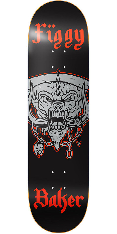 Baker JF Pizza Head Skateboard Deck - Black - 8.0in