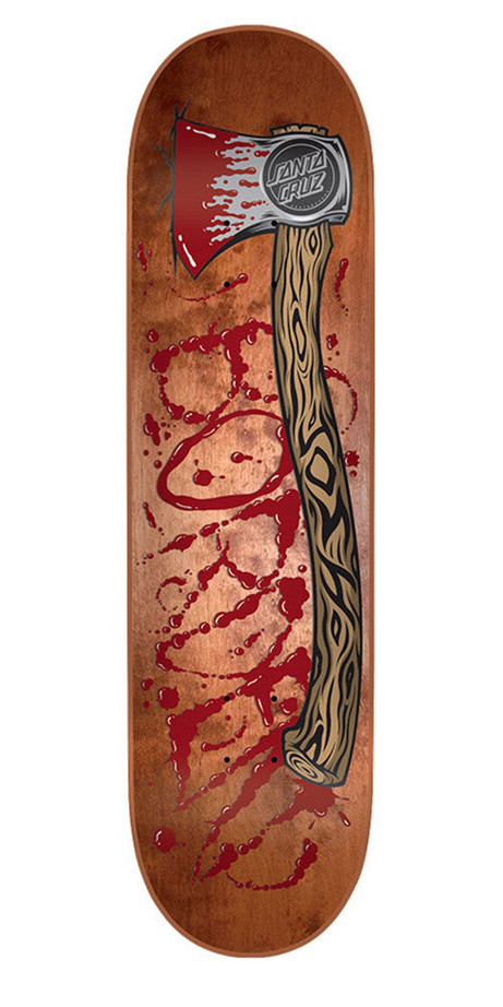 Santa Cruz Borden Lizzy Pro Skateboard Deck - Brown - 32.04in x 8.25in