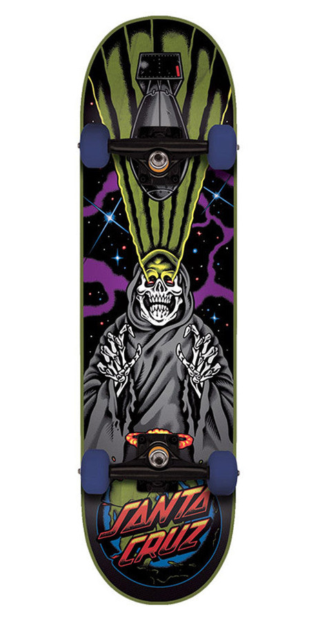 Santa Cruz Armageddon Regular Sk8 Complete Skateboard - Black - 7.9in x 31.7in