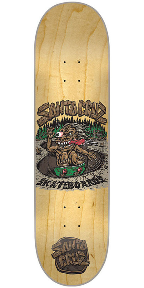 Santa Cruz Shred Yeti Team Skateboard Deck - Natural - 31.7in x 7.8in