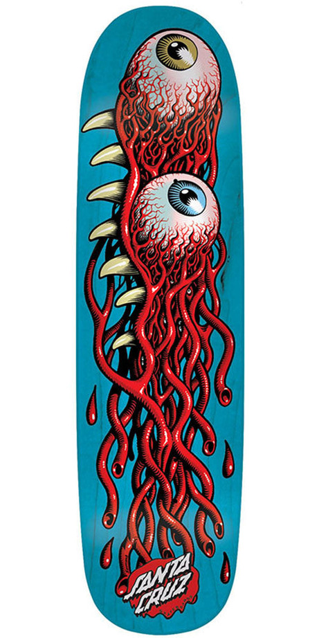 Santa Cruz Eye Pod Team Skateboard Deck - Blue - 31.85in x 8.5in